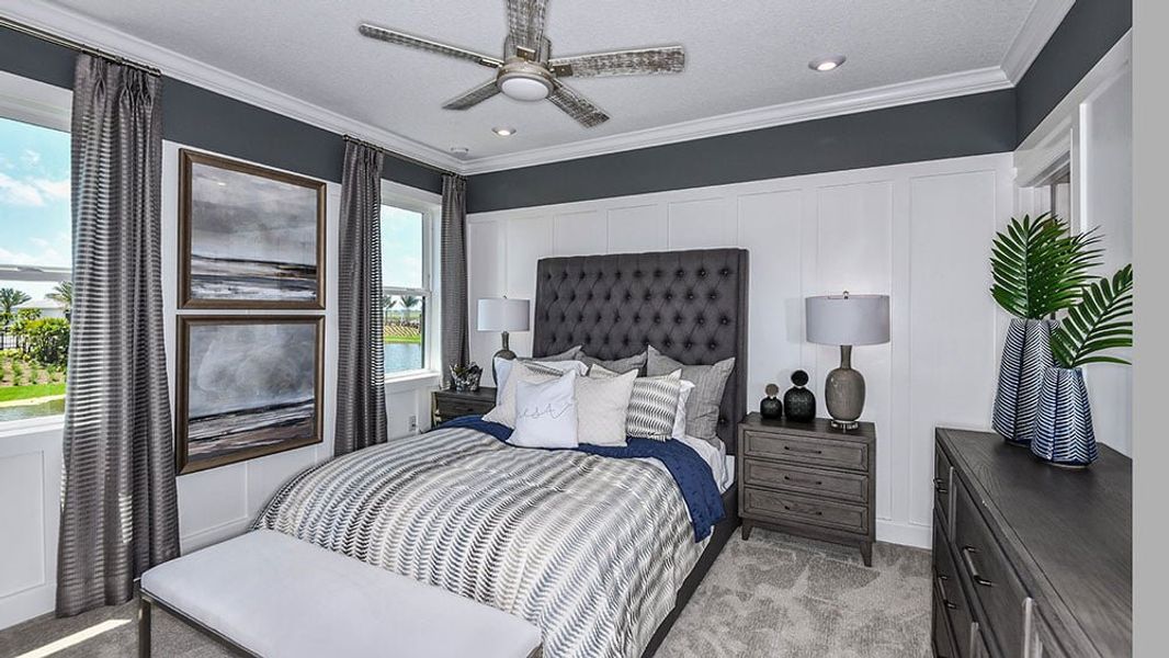 Furnished interior view inside a new home in Skye Ranch Community Group Page, Sarasota (Image 14). Furnished interior view inside a new home in Skye Ranch Community Group Page, Sarasota (Image 14).