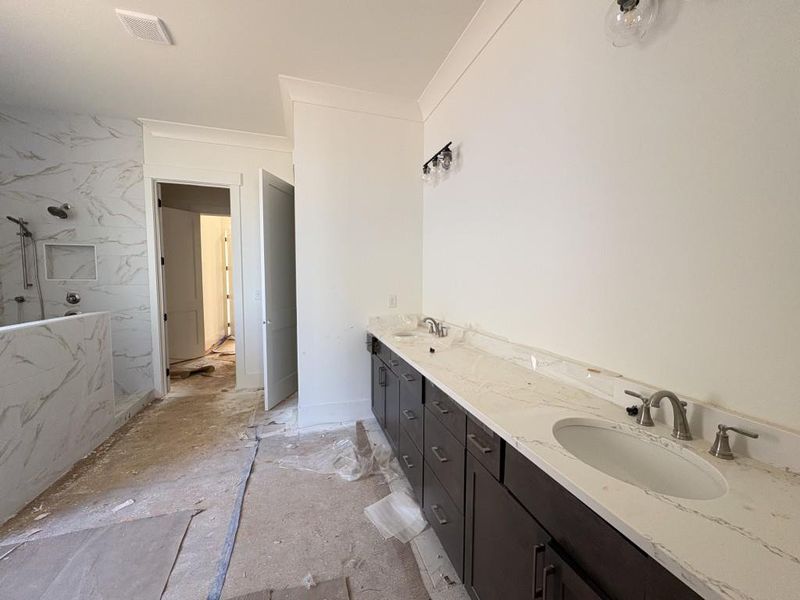 In-progress construction of a new home in Arden on Lanier, Cumming, GA (Image 8).