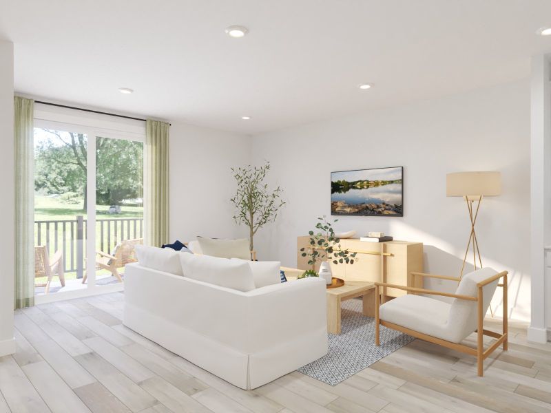 Furnished interior view inside a new home in Zermatt Townhomes, Nashville (Image 6).