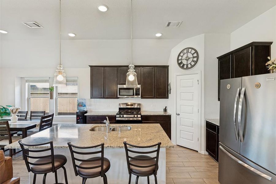 Furnished interior view inside a new home in Light Farms - Sweetwater, Celina (Image 24). Furnished interior view inside a new home in Light Farms - Sweetwater, Celina (Image 24).