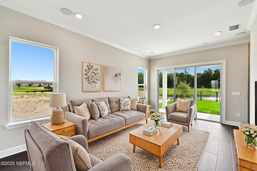 Furnished interior view inside a new home in Granville at eTown 38', Jacksonville (Image 5).