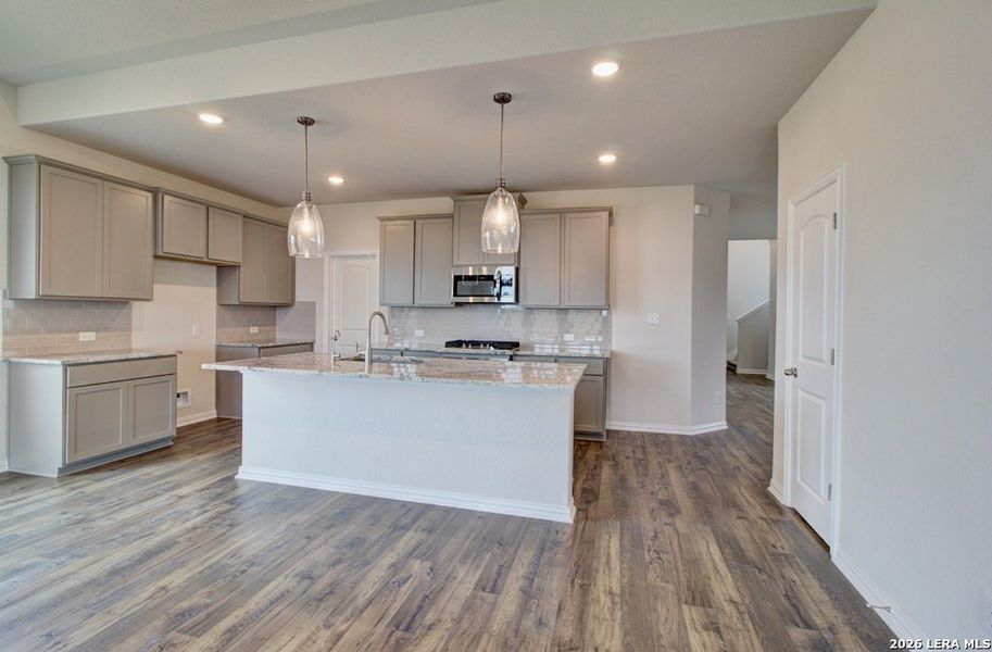 Furnished interior view inside a new home in Stream Waters, Seguin (Image 4).