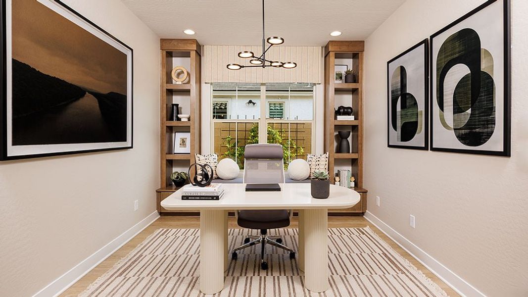 Representative furnished interior of a home built from the Compass by Taylor Morrison in Salero Journey Collection, Phoenix (Image 14). Representative furnished interior of a home built from the Compass by Taylor Morrison in Salero Journey Collection, Phoenix (Image 14).
