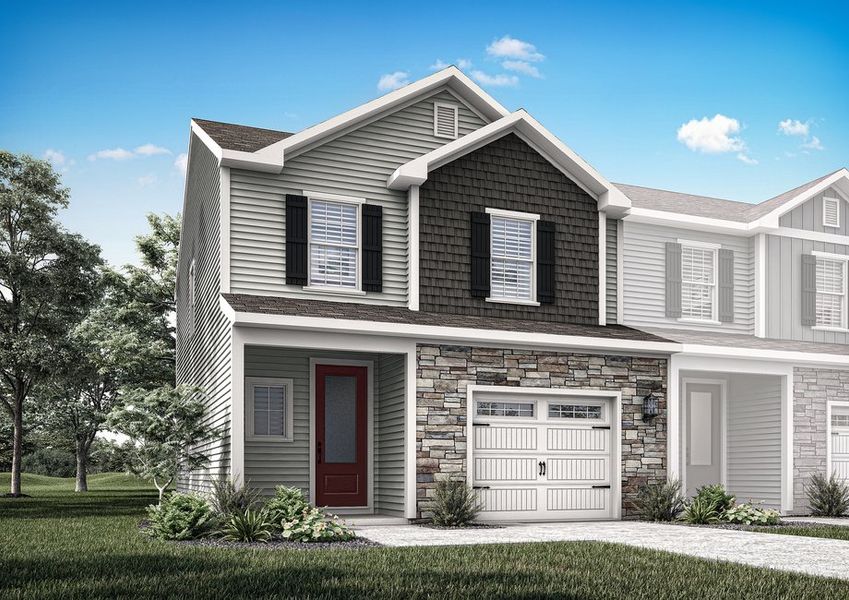 Mason townhome end unit