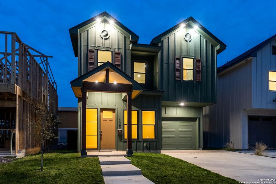 Front exterior of a new home in , San Antonio, TX, highlighting curb appeal (Image 27).