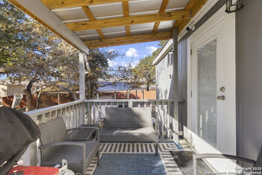 Exterior details and patio area of a home in , Bandera (Image 20). Exterior details and patio area of a home in , Bandera (Image 20).