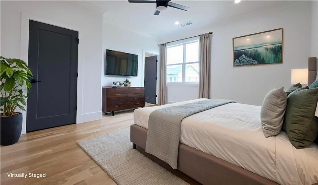 Furnished interior view inside a new home in , Atlanta (Image 18). Furnished interior view inside a new home in , Atlanta (Image 18).