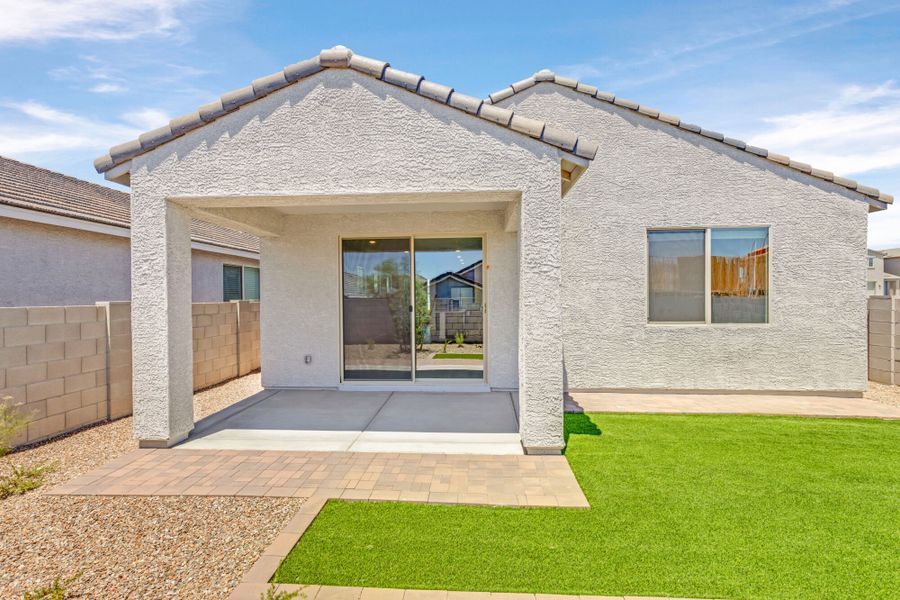 Exterior details and patio area of a home in Blackhawk, Tucson (Image 3). Exterior details and patio area of a home in Blackhawk, Tucson (Image 3).