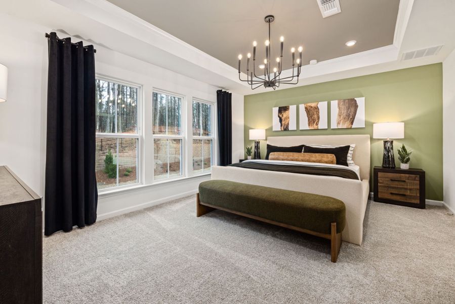 Furnished interior view inside a new home in Solana, Durham (Image 12). Furnished interior view inside a new home in Solana, Durham (Image 12).