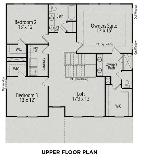 2D floor plan layout of this home in Wellers Knoll, Lillington, NC (Image 5).