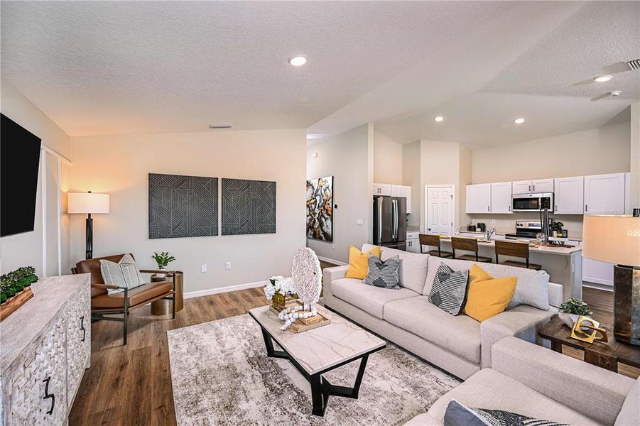 Furnished interior view inside a new home in Crosswinds, Haines City (Image 6). Furnished interior view inside a new home in Crosswinds, Haines City (Image 6).