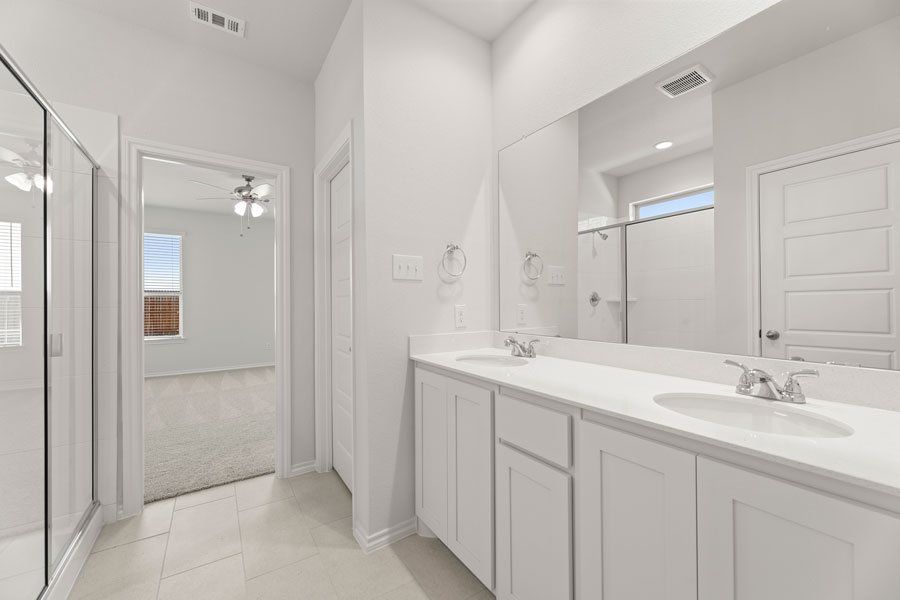 Representative exterior photo of a completed home built from the Birch by Impression Homes in Creekside Ranch, Blue Ridge, TX (Image 19).