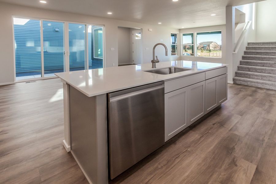 Furnished interior view inside a new home in Trailside, Timnath (Image 8).
