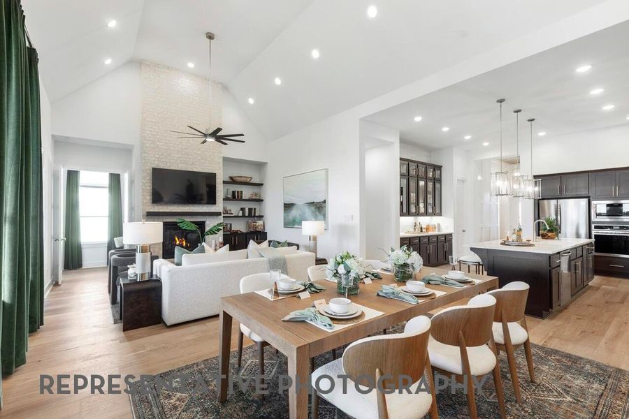 Furnished interior view inside a new home in ARTAVIA, Conroe (Image 14).