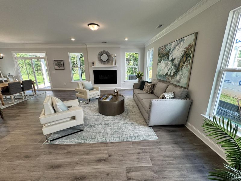 Furnished interior view inside a new home in Caldwell Forest, Charlotte (Image 10).