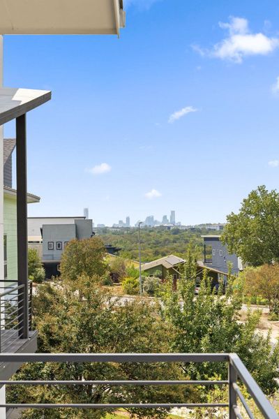 Exterior details and patio area of a home in Agave, Austin (Image 4).