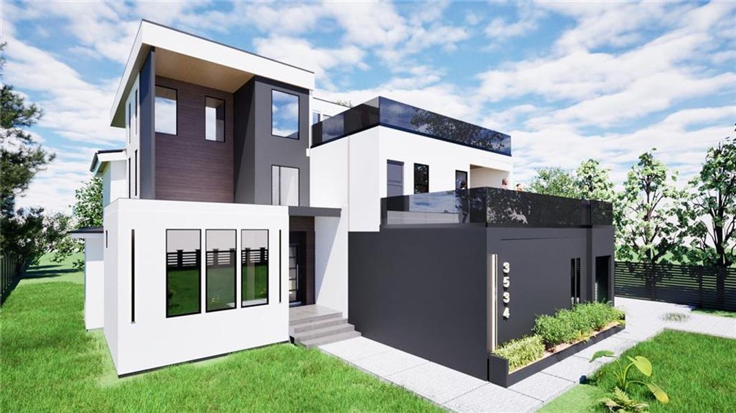 Front exterior of a new home in , Atlanta, GA, highlighting curb appeal (Image 2). Front exterior of a new home in , Atlanta, GA, highlighting curb appeal (Image 2).