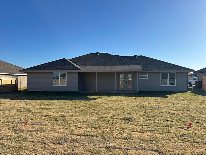Exterior details and patio area of a home in , Abilene (Image 1).