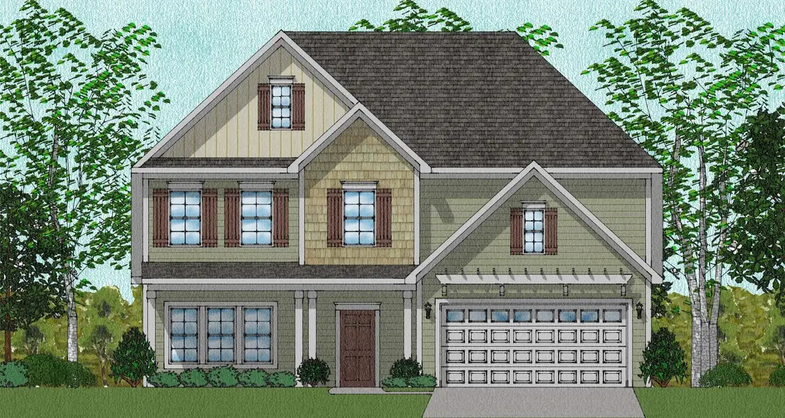 Representative rendering of the exterior for the Telfair - Genesis Value Collection by Mungo Homes (Image 3).