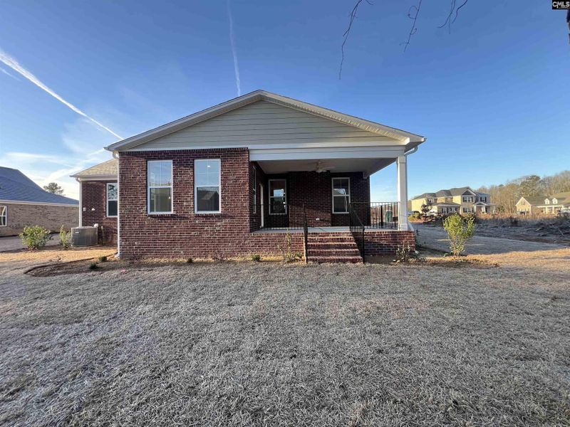 Exterior details and patio area of a home in The Cove, Sumter (Image 4).