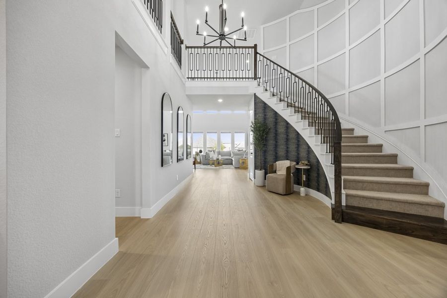 Representative unfurnished interior of a home built from the The Milan by Lillian Custom Homes in Polo Ridge, Forney (Image 23).