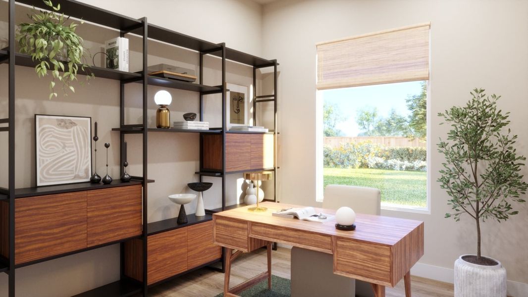 Representative furnished interior of a home built from the 4017 by Risewell Homes in Freedom at Anthem, Kyle (Image 10).