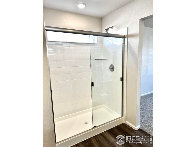 Primary Bath tiled shower