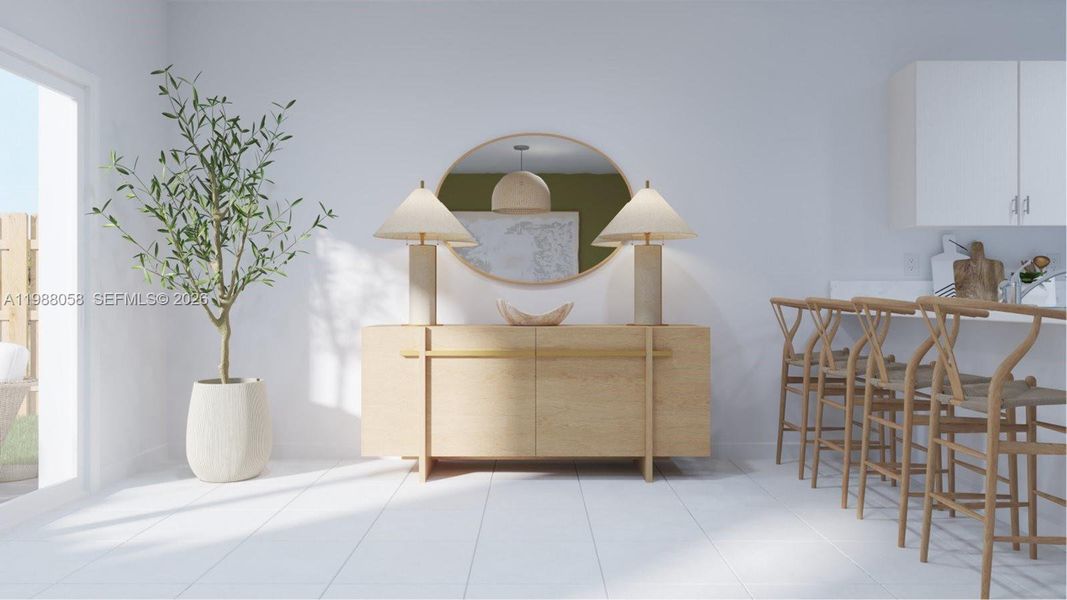 Furnished interior view inside a new home in Altamira, Homestead (Image 6).