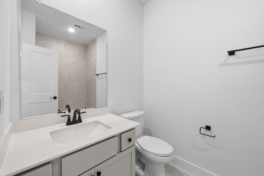 Furnished interior view inside a new home in Bridgeland 45's, Cypress (Image 12).