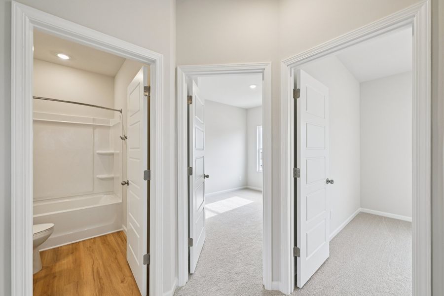 Representative furnished interior of a home built from the Gaston by Brookline Homes in The Crossing at Cramerton Mills, Gastonia (Image 17).