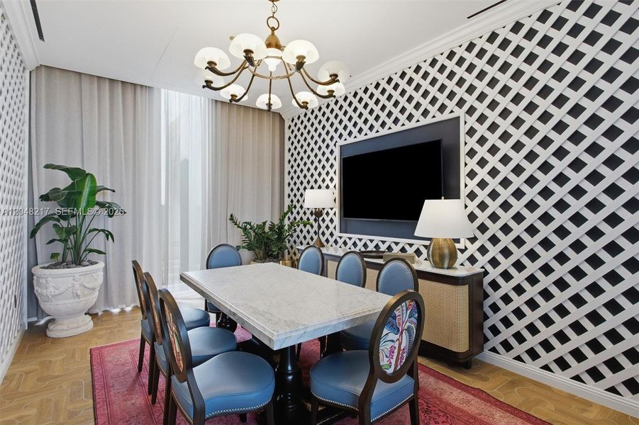 Furnished interior view inside a new home in , Miami (Image 5). Furnished interior view inside a new home in , Miami (Image 5).