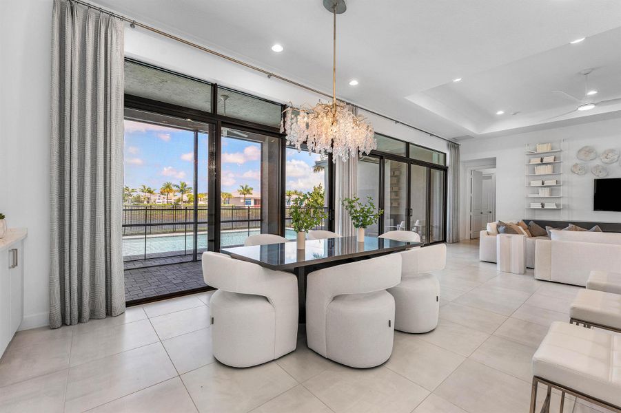 Furnished interior view inside a new home in Valencia Grand, Boynton Beach (Image 14). Furnished interior view inside a new home in Valencia Grand, Boynton Beach (Image 14).