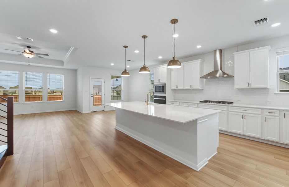 Furnished interior view inside a new home in Saddleback at Santa Rita Ranch, Liberty Hill (Image 14). Furnished interior view inside a new home in Saddleback at Santa Rita Ranch, Liberty Hill (Image 14).