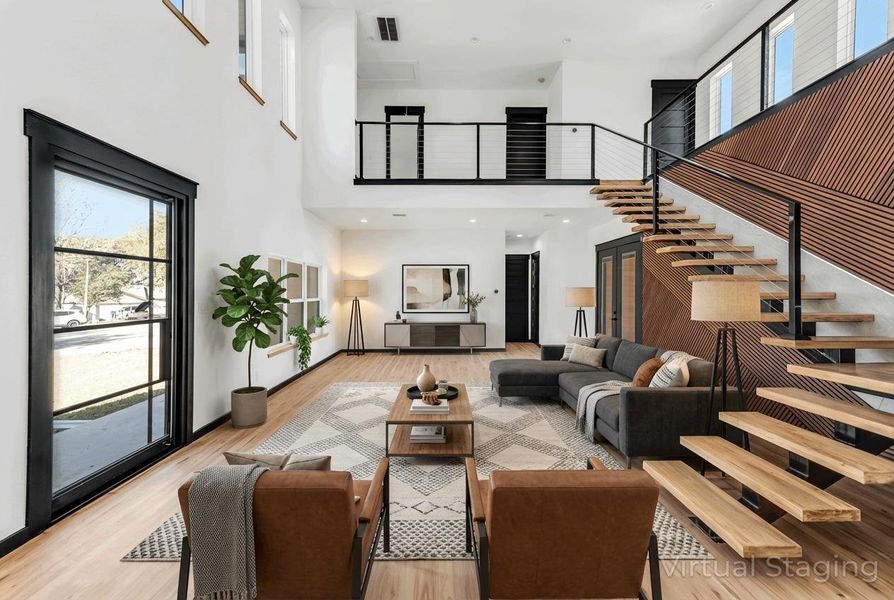 Furnished interior view inside a new home in , Willis (Image 14).