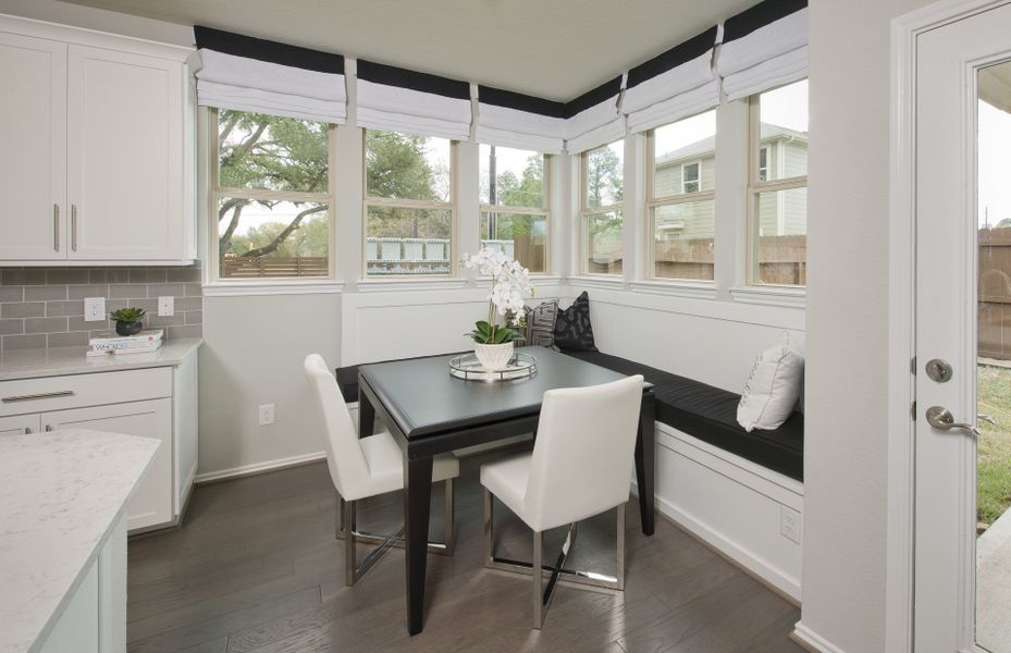 Dining nook off kitchen