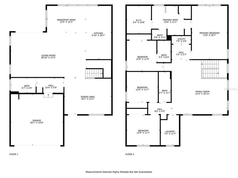 2D floor plan layout of this home in , Orlando, FL (Image 4).