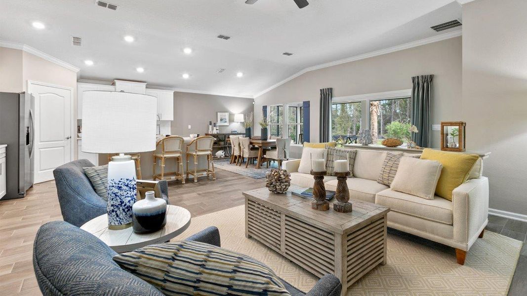 Representative furnished interior of a home built from the Avon by D.R. Horton in American Village, Palm Coast (Image 15).