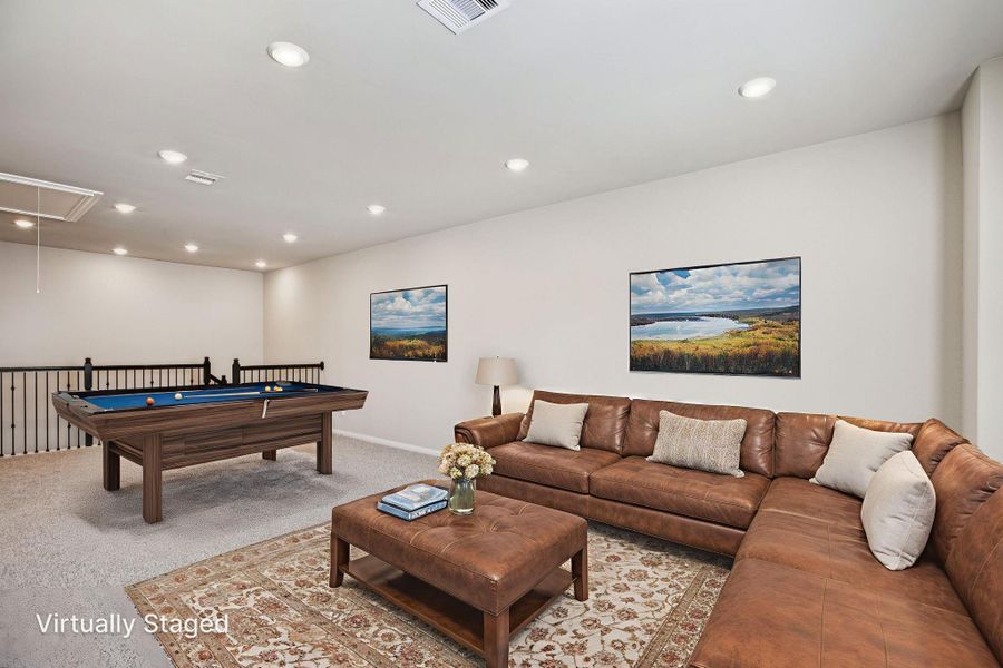 Furnished interior view inside a new home in Kemah Crossing - Luxe Series, Kemah (Image 15).