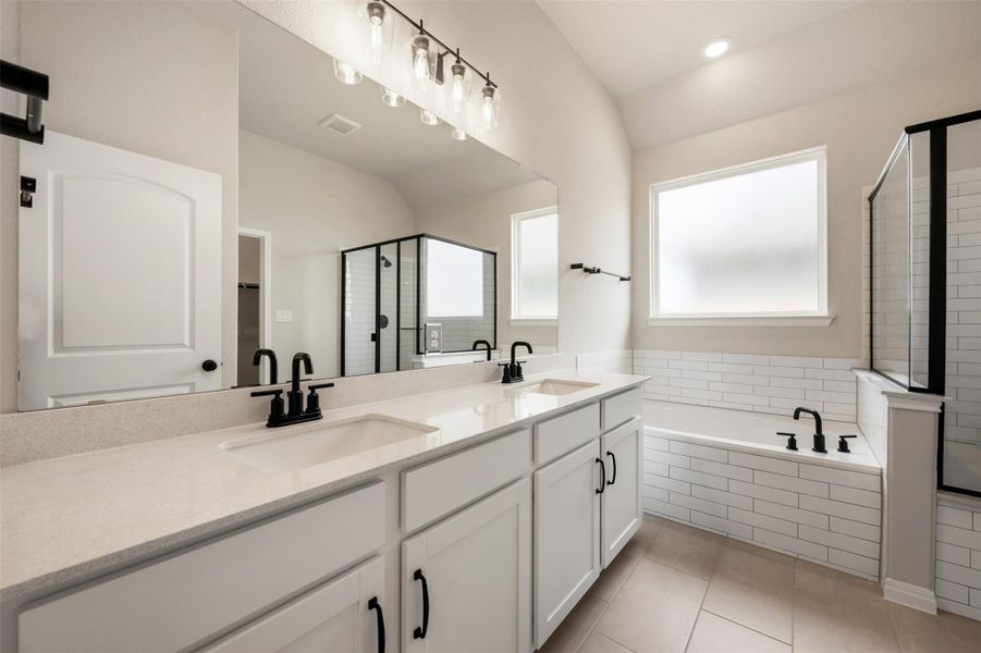 Furnished interior view inside a new home in The Colony, Bastrop (Image 14).