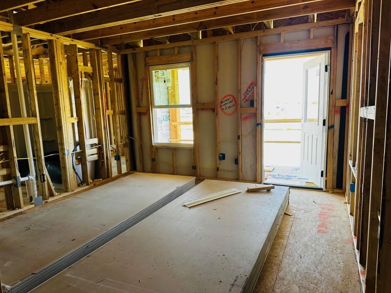 In-progress construction of a new home in Patterson Ranch, Georgetown, TX (Image 21).