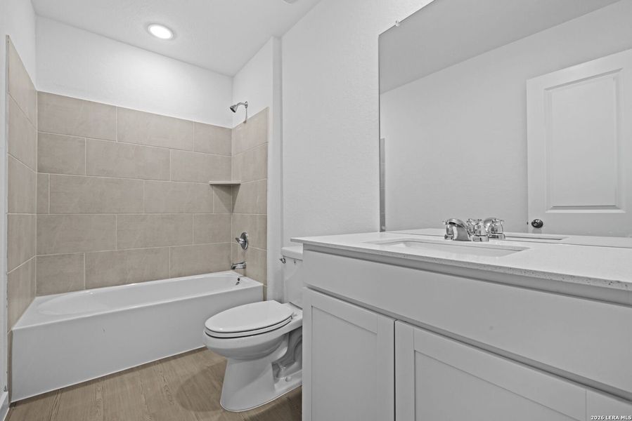 Furnished interior view inside a new home in , New Braunfels (Image 6).