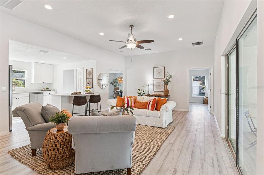Furnished interior view inside a new home in , Orange City (Image 12).