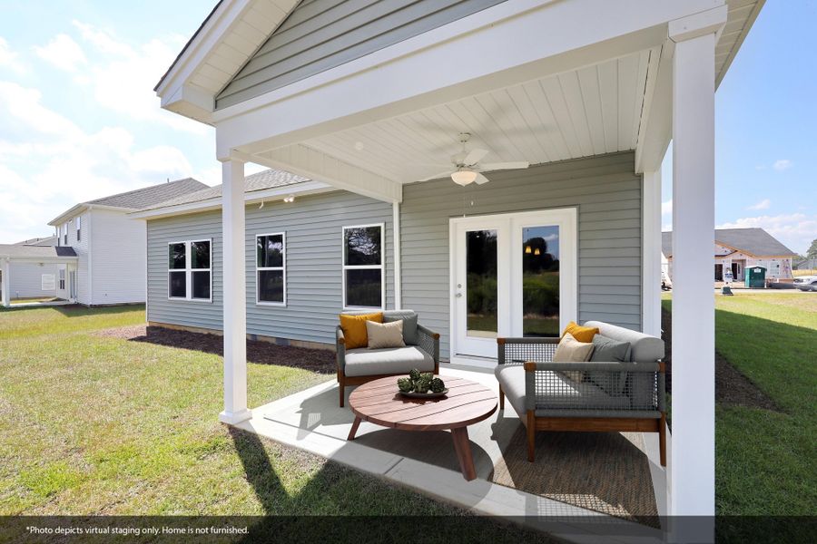 Exterior details and patio area of a home in Garden Grove, Conway (Image 3). Exterior details and patio area of a home in Garden Grove, Conway (Image 3).