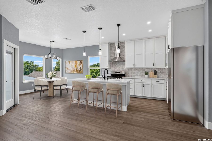 Furnished interior view inside a new home in , Kerrville (Image 36).