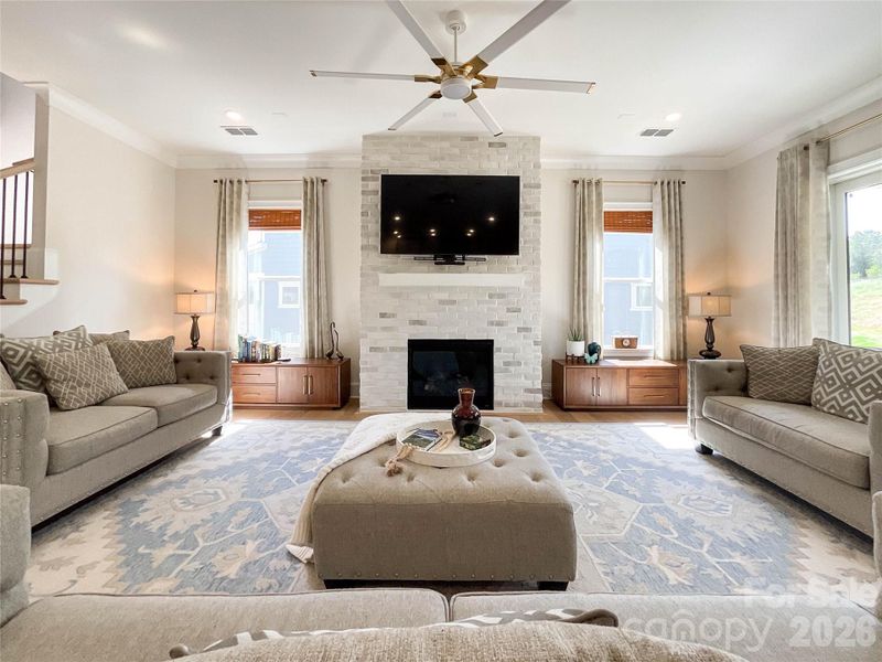 Furnished interior view inside a new home in , Huntersville (Image 15).