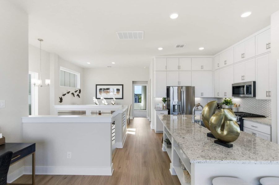 Furnished interior view inside a new home in Rose Hill, San Antonio (Image 19).
