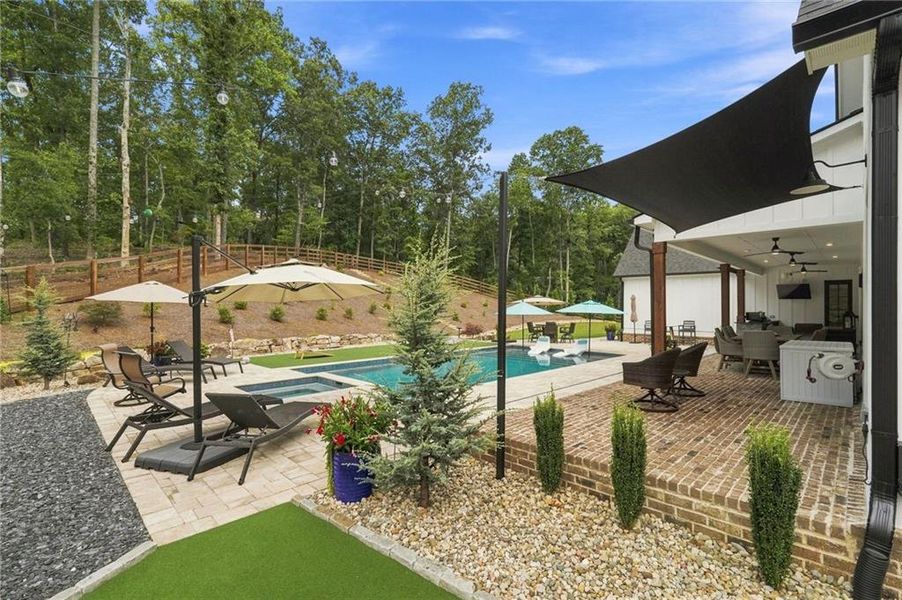Exterior details and patio area of a home in , Ball Ground (Image 4). Exterior details and patio area of a home in , Ball Ground (Image 4).