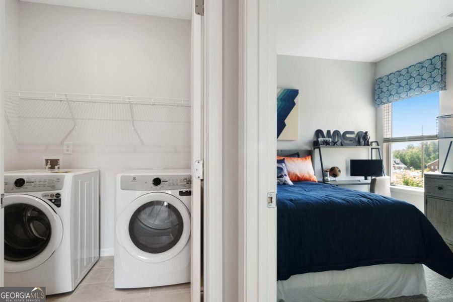 Furnished interior view inside a new home in Bryson Farms, Byron (Image 18). Furnished interior view inside a new home in Bryson Farms, Byron (Image 18).