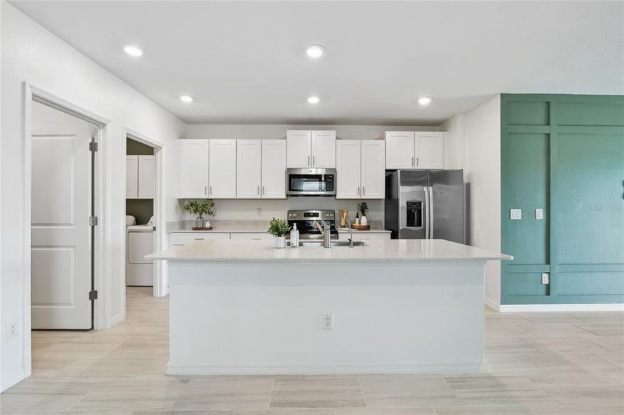 Furnished interior view inside a new home in , San Antonio (Image 8).