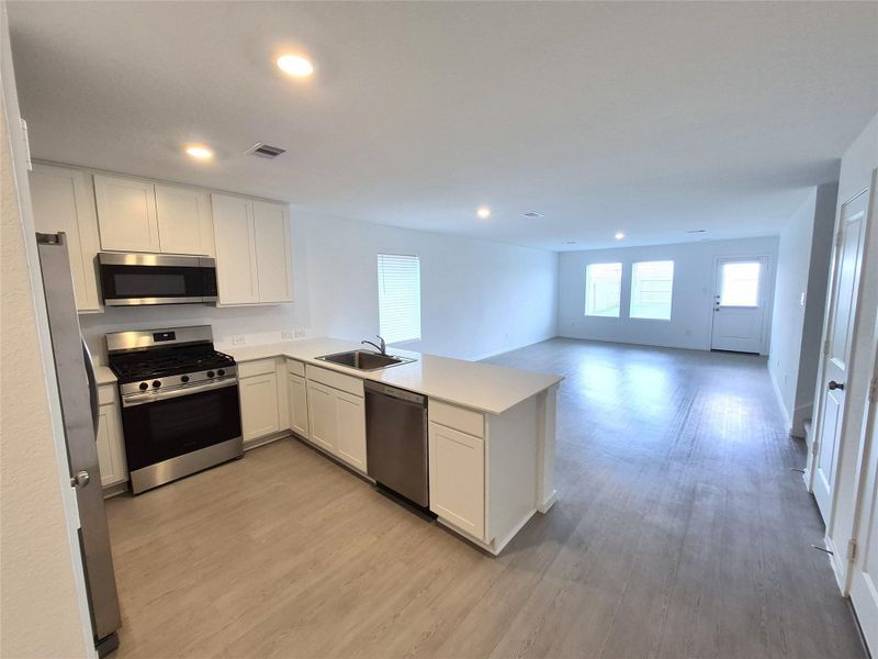 Kitchen view from entryway